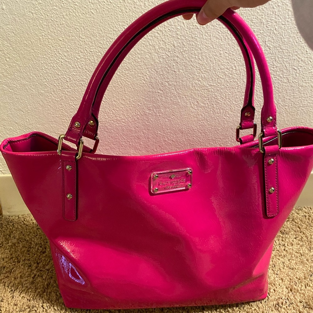 Kate Spade Shiny Hot Pink Bag